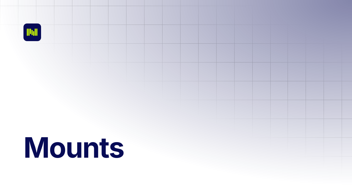 Mounts | Nodeum Docs