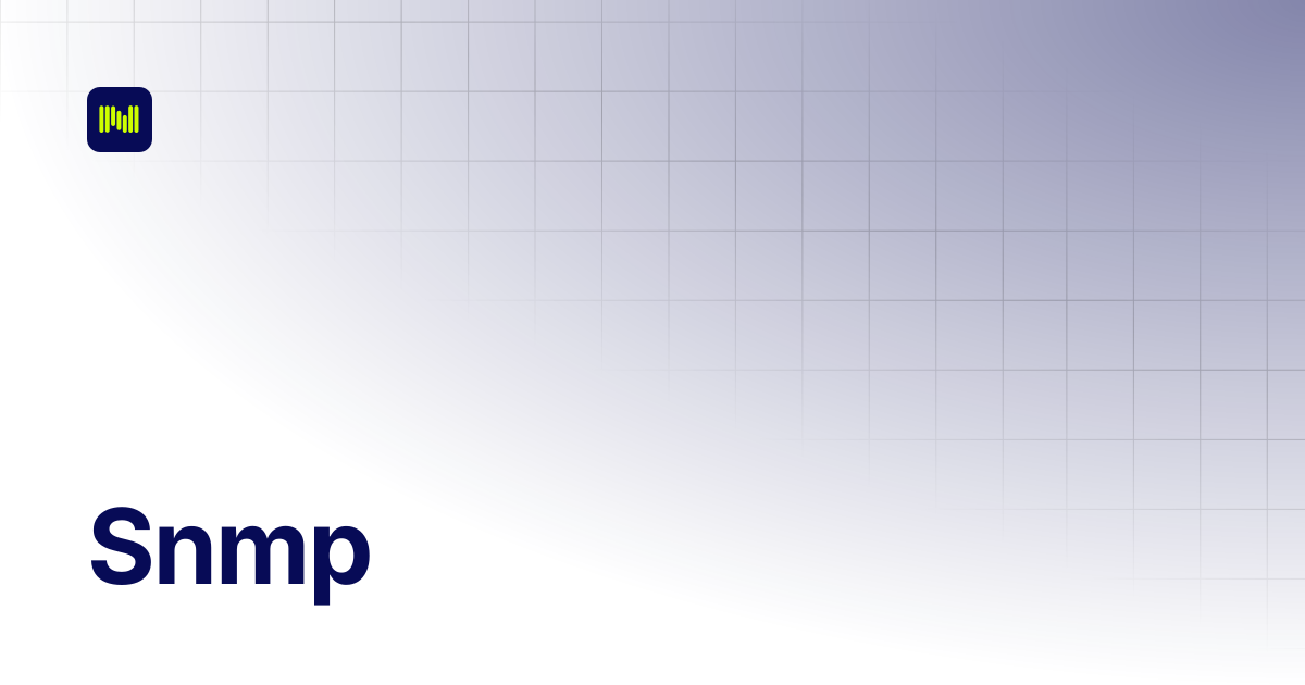 Snmp | Nodeum Docs